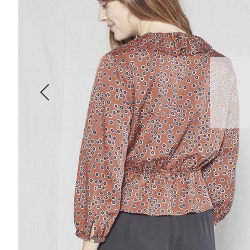 Outerknown Brown Patterned Blouse - image 7